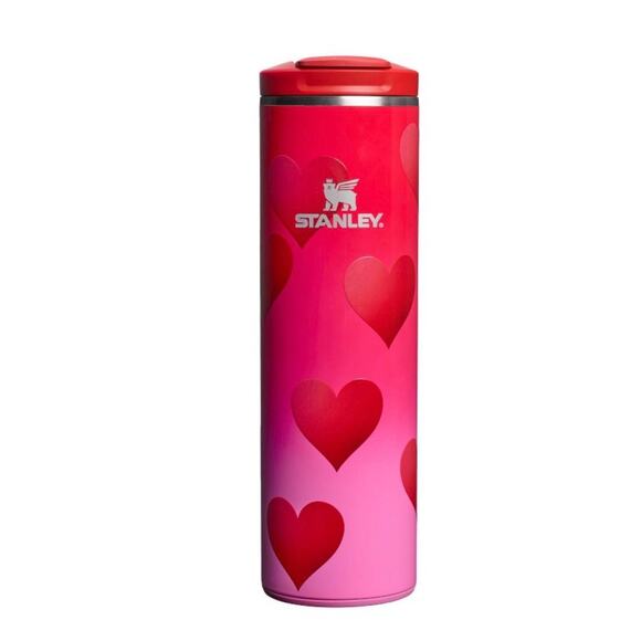 Stanley Valentines 16oz AeroLight Transit Bottle Flip Top Mug Rouge Red Hearts - Picture 2 of 7